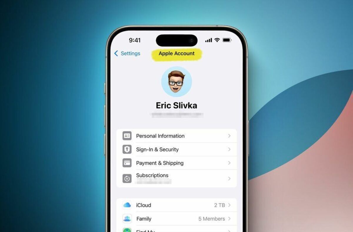 تغییر نام اپل آیدی به اپل اکانت
