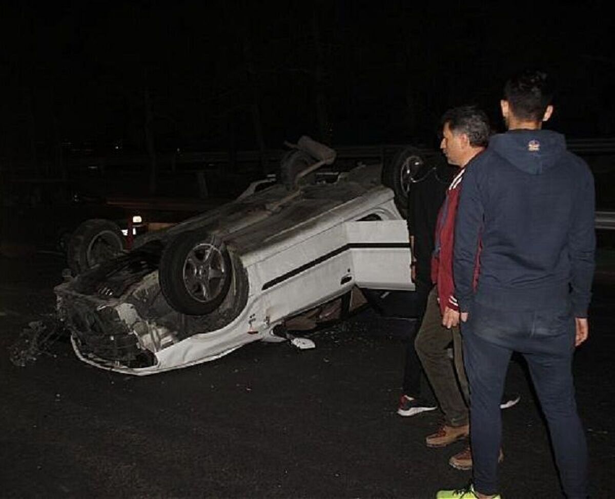 واژگونی مرگبار پژو ۲۰۷ در همدان