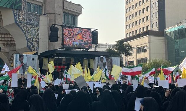 برگزاری اجتماع بزرگ مردمی «دفاع از جبهه مقاومت» در میدان فلسطین