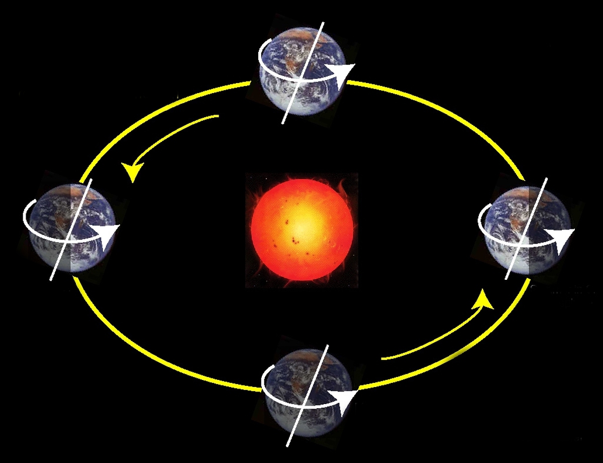 (ویدیو) دو نمای متفاوت از حرکت زمین به دور خورشید در یک سال