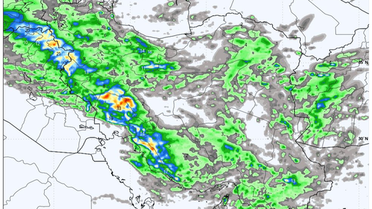 برف و باران در راه ایران