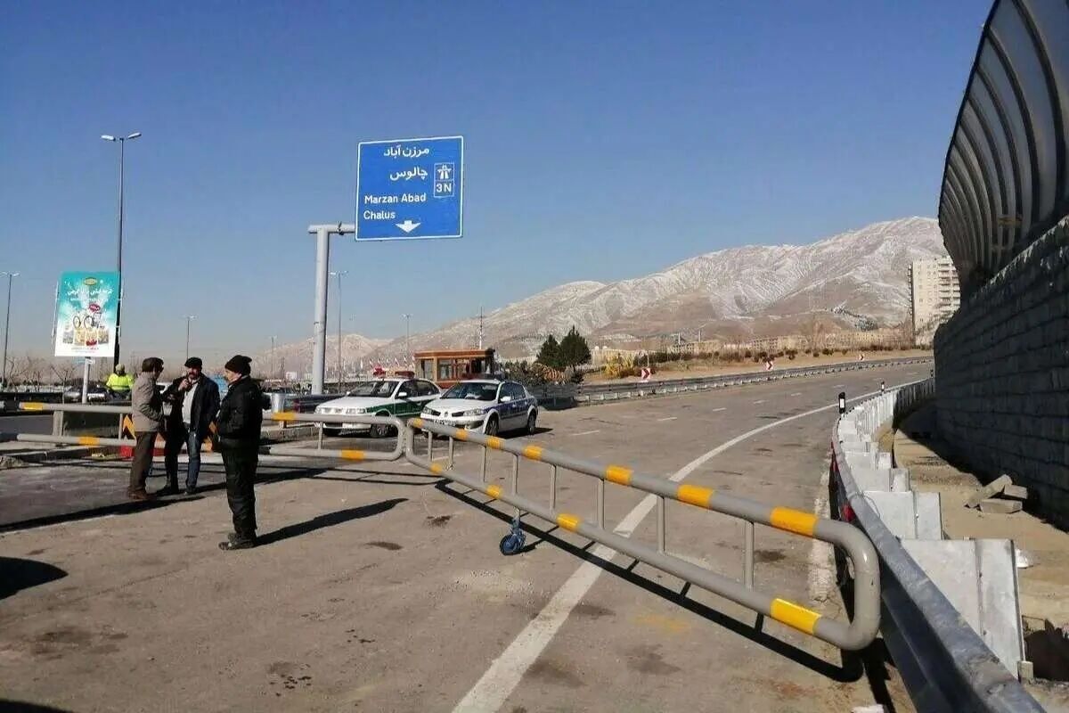پلیس راه: جاده چالوس مسدود شد