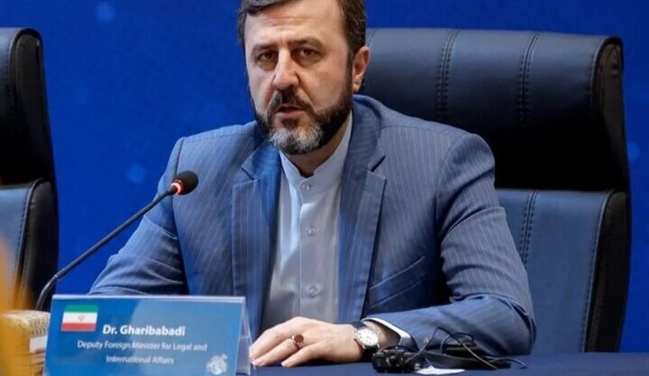 غریب‌آبادی: برای آمریکا روشن کردیم چه اقداماتی لازم است تا تنگه هرمز باز شود / با عمان تفاهم کرده‌ایم / تحریم‌ها چیز جدیدی نیست